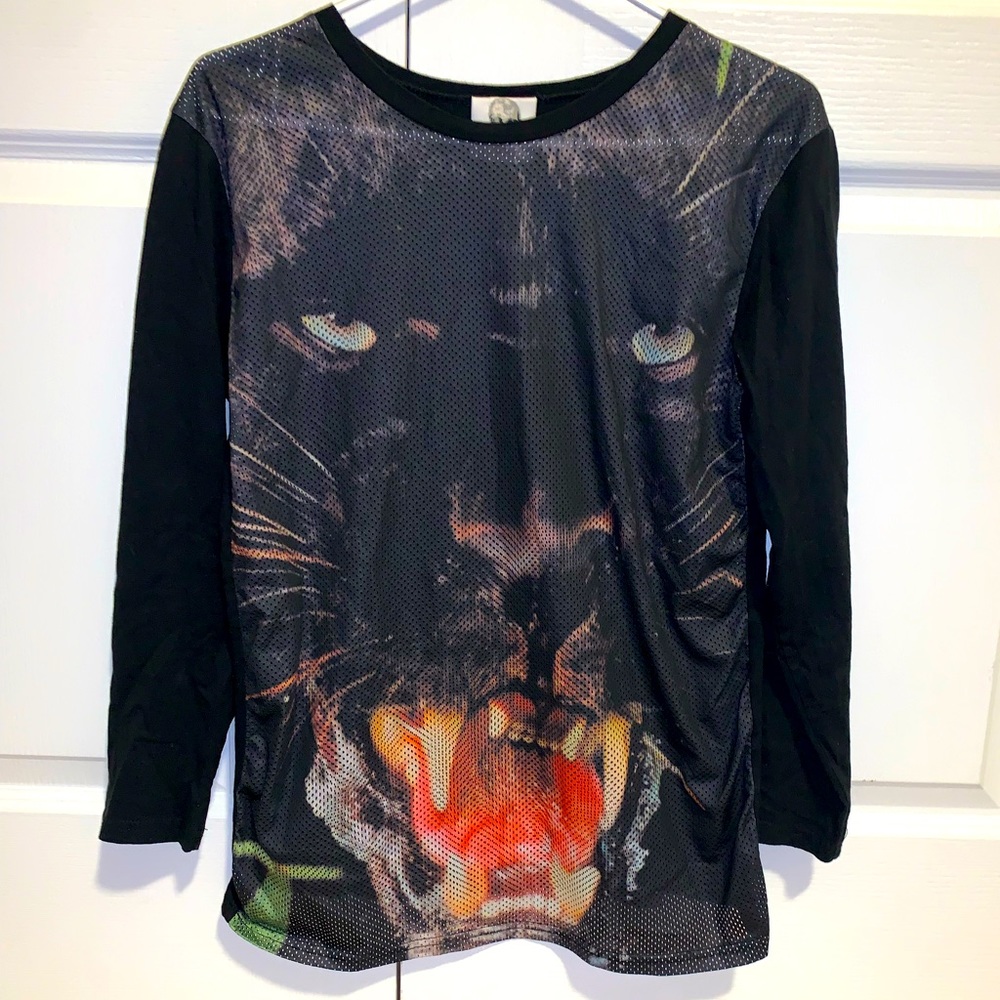 Jaguar face long sleeve tshirt